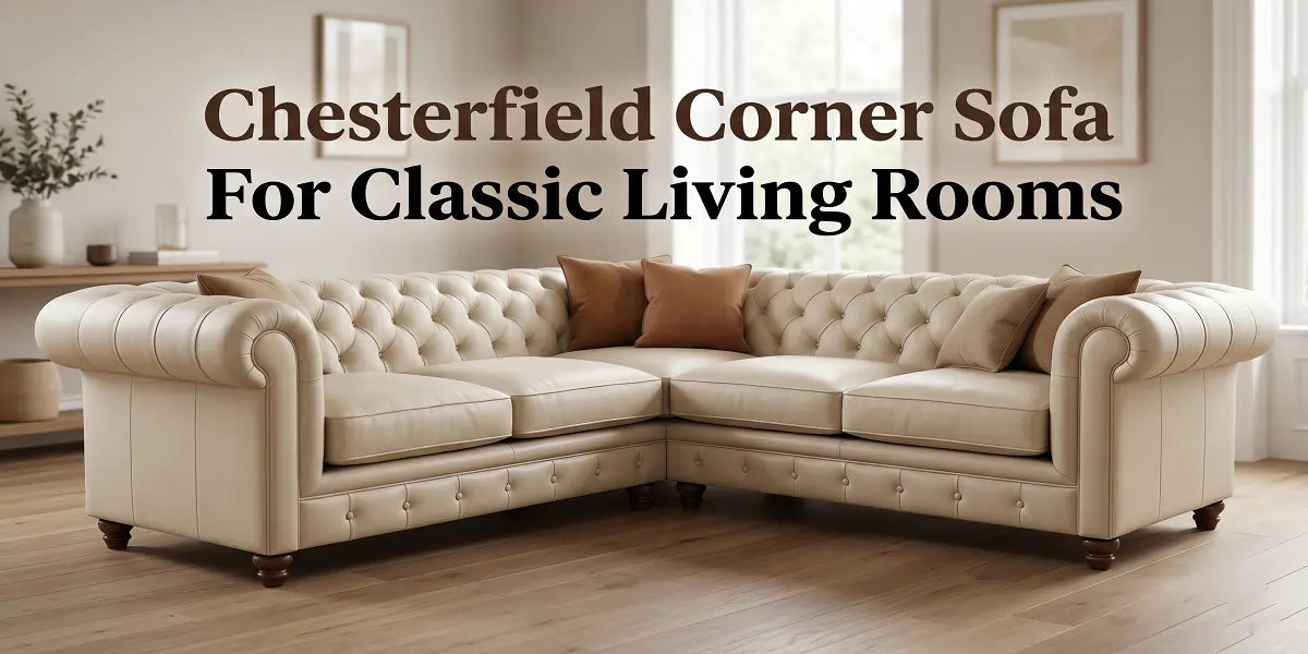 Chesterfield Corner Sofa UK | Classic Comfort for Homes – Golounge
