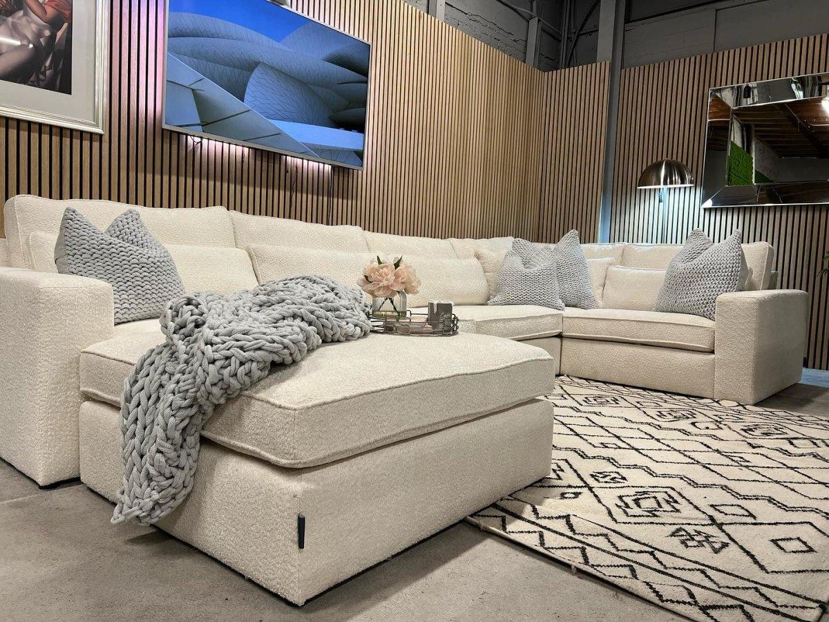 Hatch Modular Corner sofa Boucle Cream