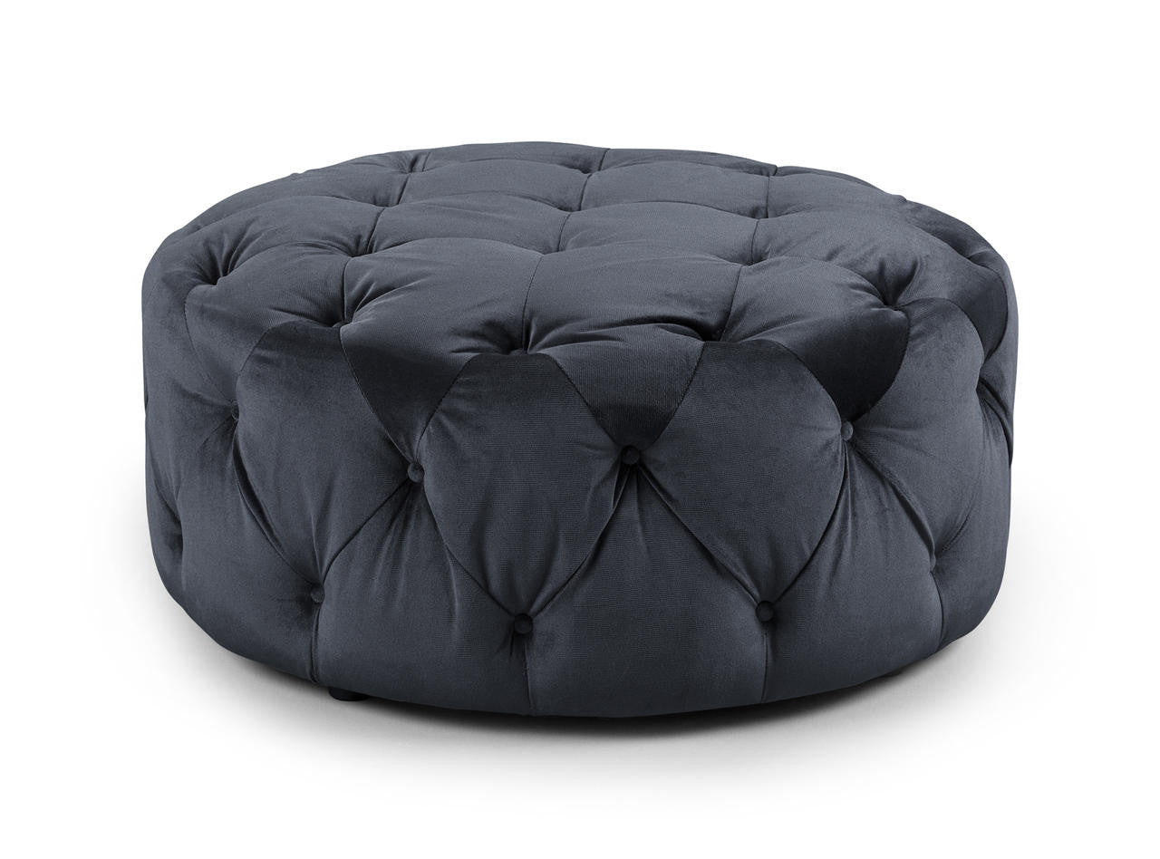 Paris Chesterfield round footstool