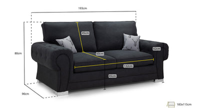 Verona Fullback 3 Seater Sofabed