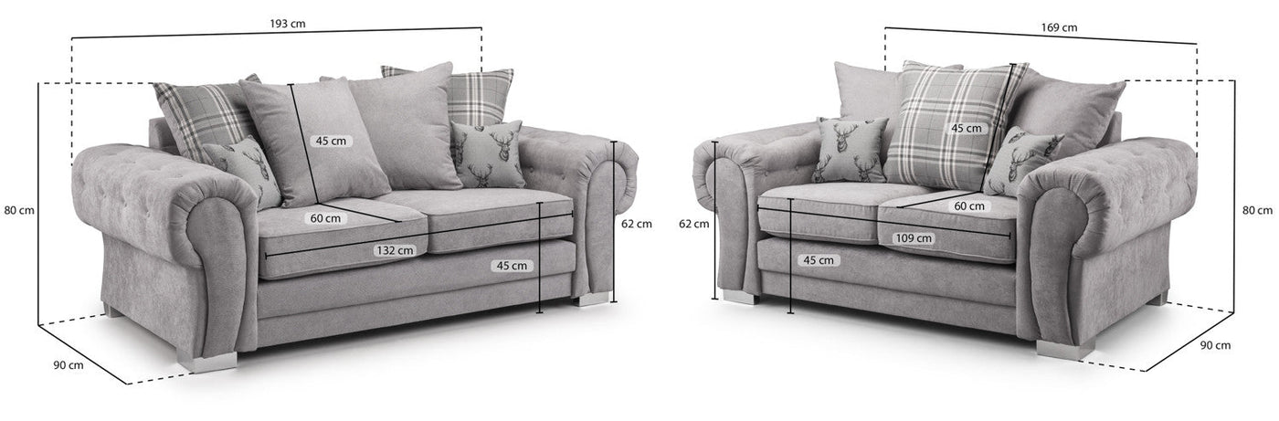 Verona Scatterback Sofa  3+2 Set