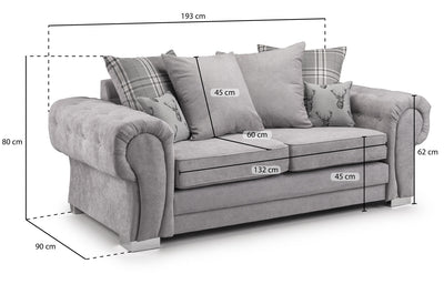 Verona Scatterback 3 Seater Sofa