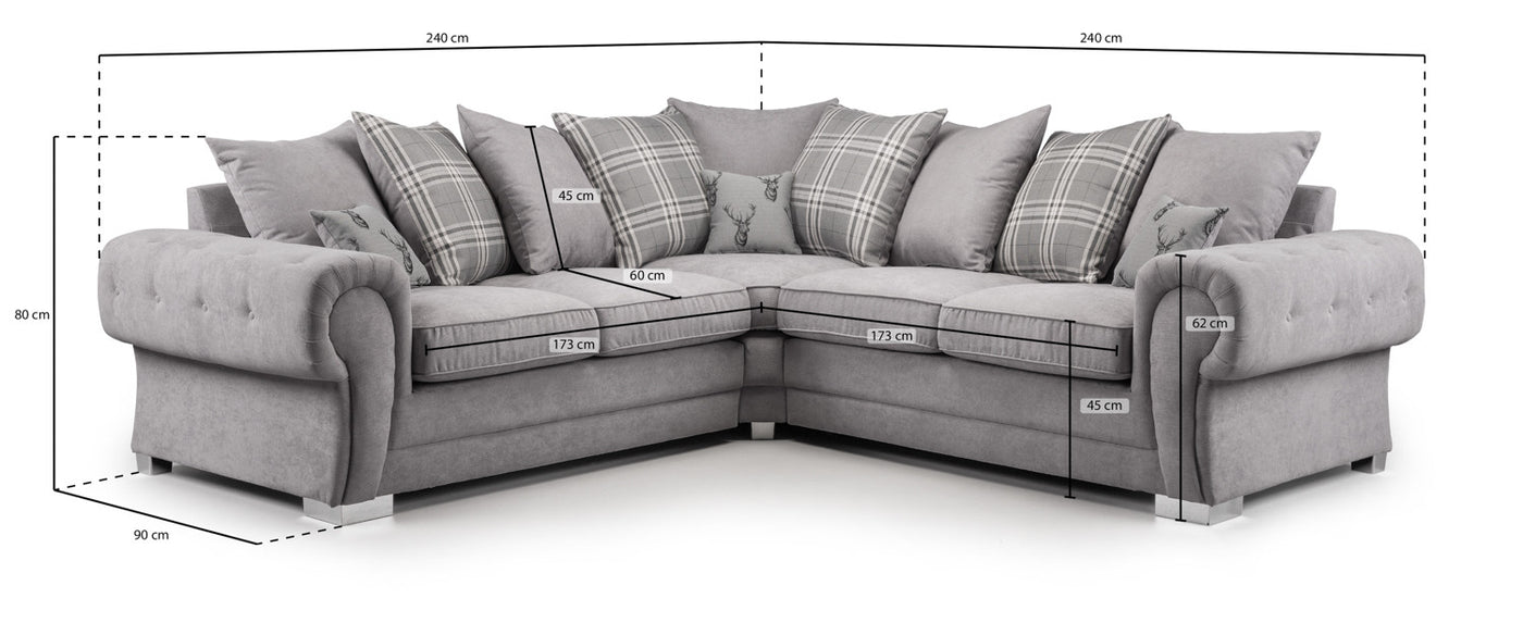 Verona Scatterback Large Corner Sofa