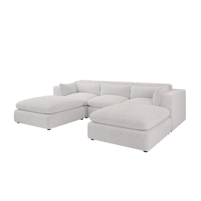 Cloud Boucle U shaped sofa feather filled