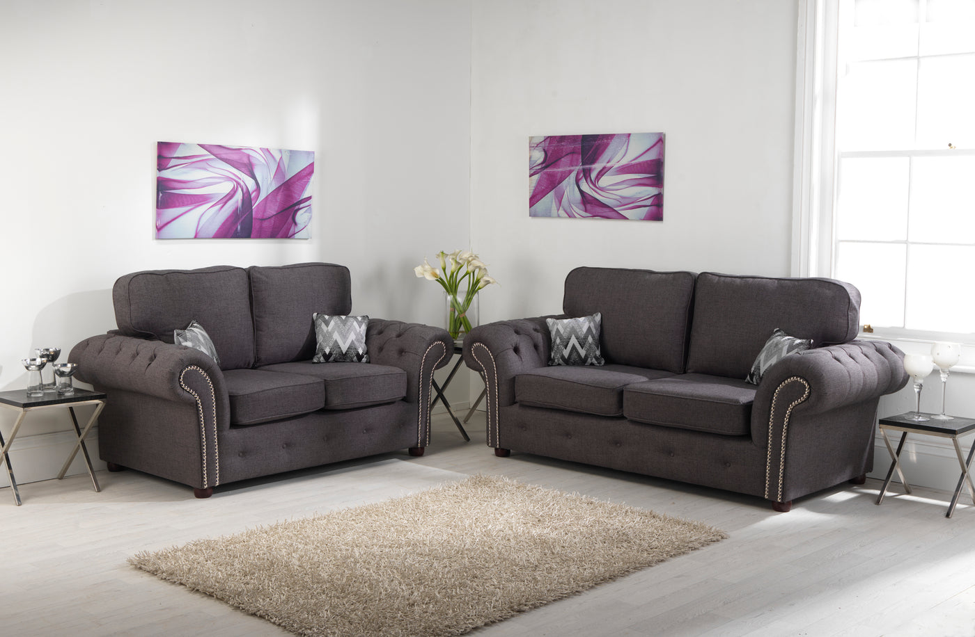 Galaxy wool 3+2 sofa set fullback