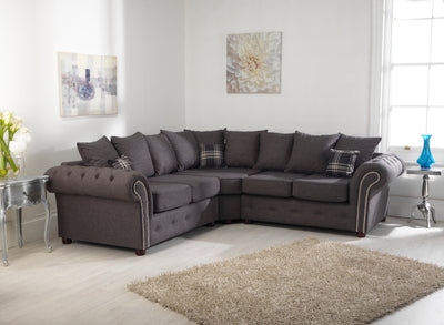 Galaxy wool corner sofa scatter back