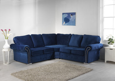 Oxford Corner Sofa Blue Fullback