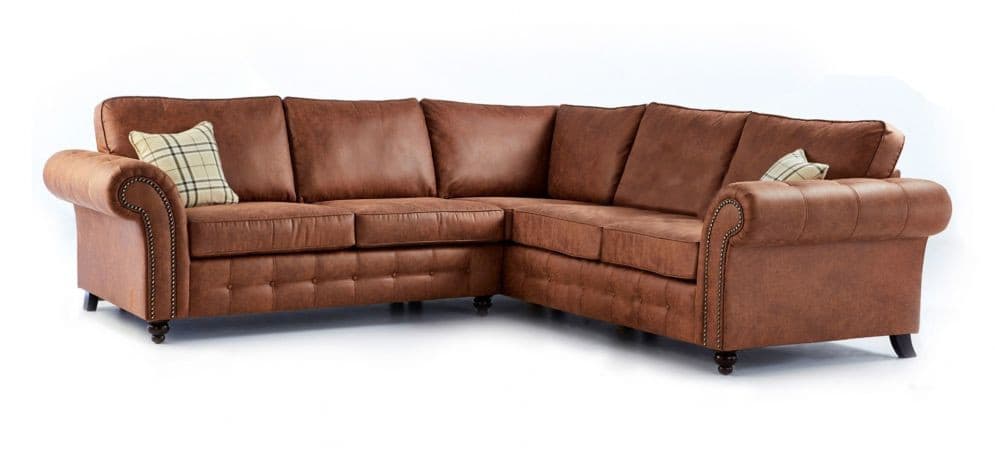 Oakland Corner Sofa tan.