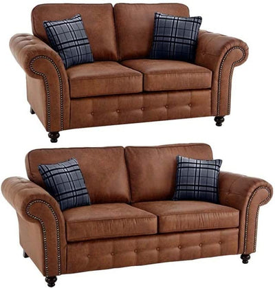 Oakland 3+2 Sofa Tan.