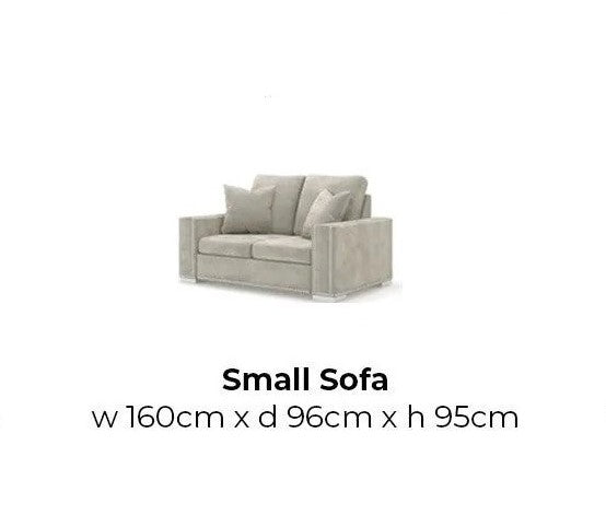 Olivia 2 Seater Sofa with footstool.