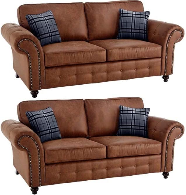 Oakland 3+2 Sofa Tan.